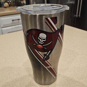 RARE COLLECTIBLE ORCA TAMPA BAY BUCCANEERS BUCS NFL COVERED TUMBLER THERMOS LID